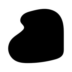 Blob shape organic. Random black cube drops shapes. Liquid silhouette drop in modern style. Pebble, inkblot, drops and stone silhouettes transparent background. vector illustration