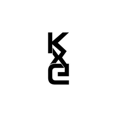 kxe lettering initial monogram logo design