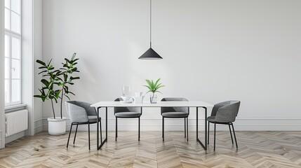 Classic Dinning room interior design 