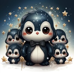 Cute Penguin By Generated AI