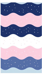 Naklejka premium Wavy abstract pattern with pink and blue colors