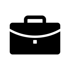 Black bag flat icon for app and web