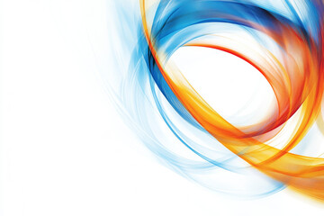 Naklejka premium Abstract background with blue, orange, and red swirls