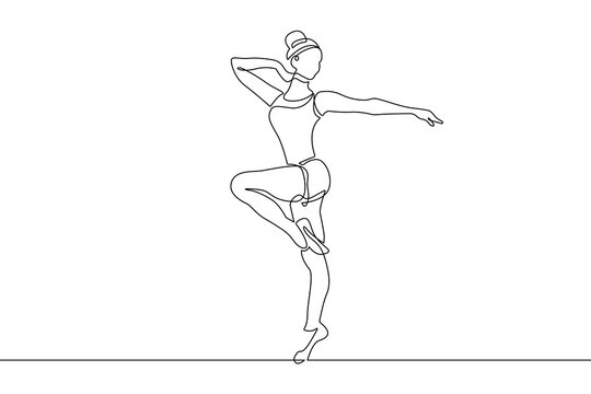 recommend clip art: Continuous Single Line Art Drawing Ballerina Dance. Ballet Minimalist Concept. Woman Dancer Linear Drawing Beauty Elegance Style. Vector Outline Doodle Hand Draw Illustration