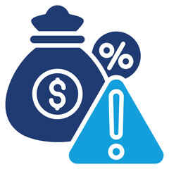 Investment Risk Icon Element For Design