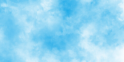 blue sky with clouds white cloud on blue sky background, elegant light blue watercolor background with a soft gradient, Abstract cerulean blue watercolor wash texture background wallpaper.
