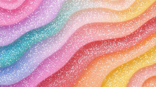 Cute abstract multicolor rainbow color pink glitter sparkle background for happy birthday party invite princess little girl sequin girly unicorn pony kid pattern or glittery children mermaid texture