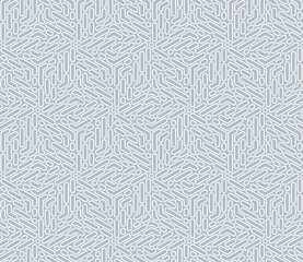 Abstract geometric pattern. A seamless vector background. White and gray ornament. Graphic modern pattern. Simple lattice graphic design