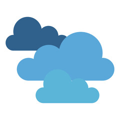 Stylized Blue Clouds Illustration