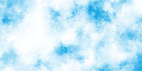 blue sky with clouds white cloud on blue sky background, elegant light blue watercolor background with a soft gradient, Abstract cerulean blue watercolor wash texture background wallpaper.