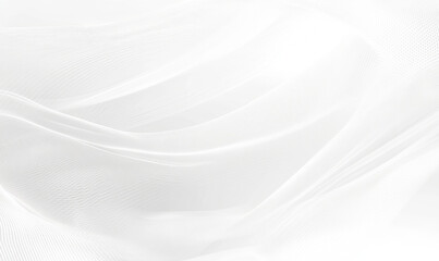 Obraz premium Flowing white abstract background with soft curves