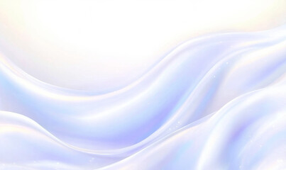 Obraz premium Soft white background with flowing geometric shapes