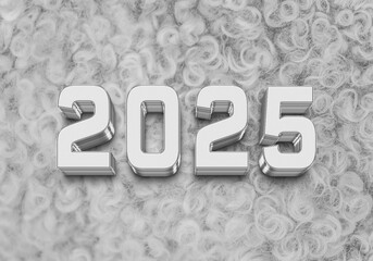3d Rendering Illustration of a white granite stone 2025 design.
