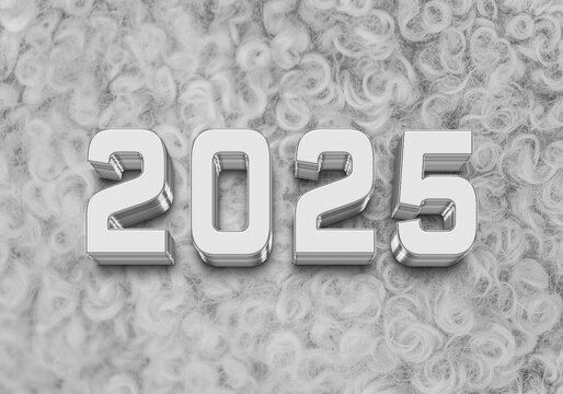 3d Rendering Illustration of a white granite stone 2025 design.