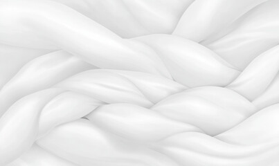 Obraz premium Smooth white abstract background with flowing shapes