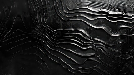 Digital ripples moving across a dark interface
