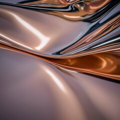 Obraz premium Abstract Metallic Texture Shiny Rose Gold Copper Drape Background