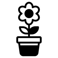 Stylized Flower in a Pot