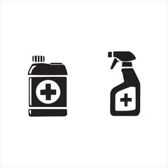 Bottle icon on white