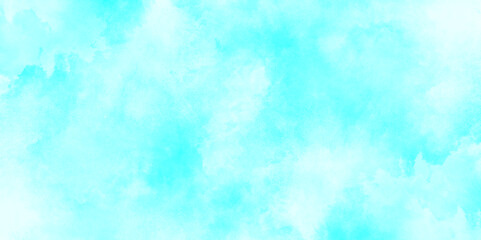 blue sky with clouds white cloud on blue sky background, elegant light blue watercolor background with a soft gradient, Abstract cerulean blue watercolor wash texture background wallpaper.