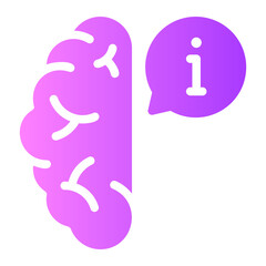 brain gradient icon