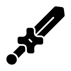 Fantasy Sword Solid Icon