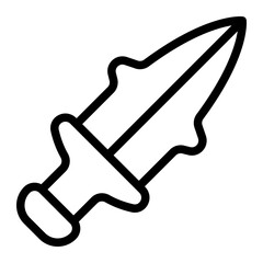 Fantasy Sword Line Icon