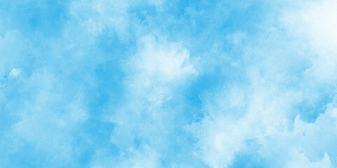 abstract watercolor scraped grungy paper texture, blue sky in grunge style, abstract watercolor picture painting illustration design, oft cloud in the sky background blue tone for wallpaper.