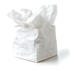 Obraz premium Pocket tissue on white background