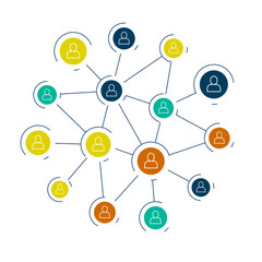 human team web network connection template