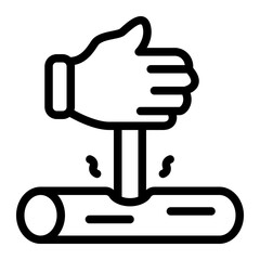 Fire Making Line Icon