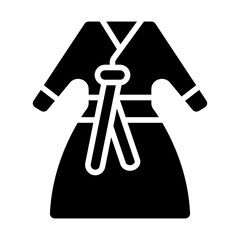 Hanbok Dress Solid Icon