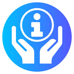 hands gradient icon