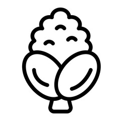 Maize Line Icon