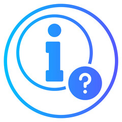 question gradient icon