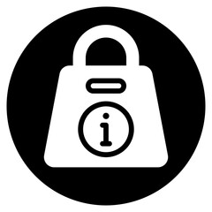 bag glyph icon