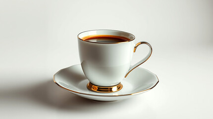 Naklejka premium Beauty cup on green background