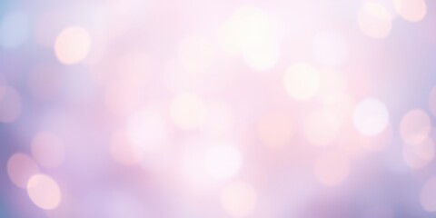 Abstract Blurred Background with Soft Pastel Pink and White Bokeh Lights
