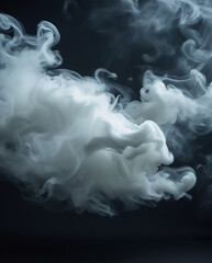 Abstract Smoke on black Background