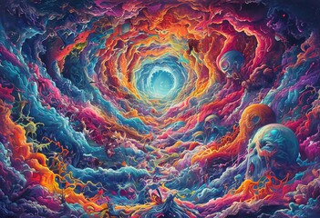 subconscious odyssey a vibrant surreal journey exploring the dep