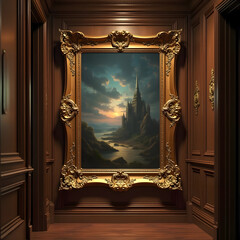 Antique frame with digital display