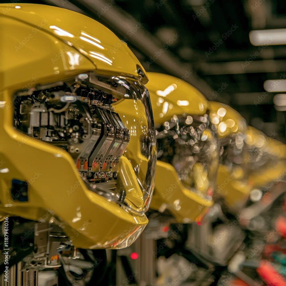 Poster advanced robotics assembly line automated manufacturing technology
