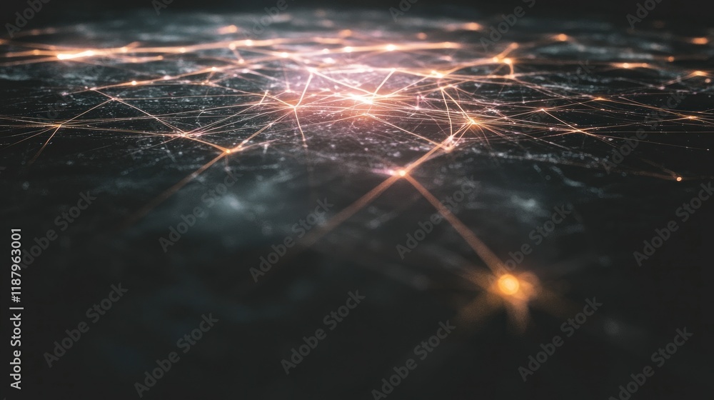 Poster global network connections digital technology ai data and communication abstract backg