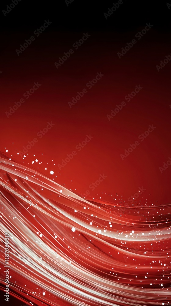 Aufkleber Abstract Red Wave Background  Dynamic Swirls  Elegant Design  Stylish Texture
