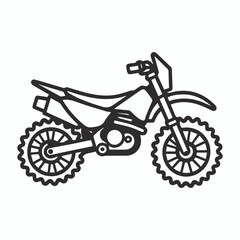 Fototapeta premium Motorcycle Silhouette, Transportation, Motorbike Vector Illustration, Big Bike