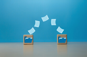 Send document files via the Internet, transfer data files between folders, backup data