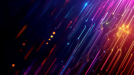 Vibrant streams of light creating a colorful abstract background.