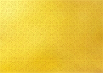 金の背景に桜の花びらでデザインしたハートのテクスチャ素材