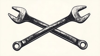 Tools for repair work workshop graphic design industrial close-up mechanic