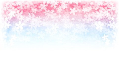 桜　和柄　水彩　背景